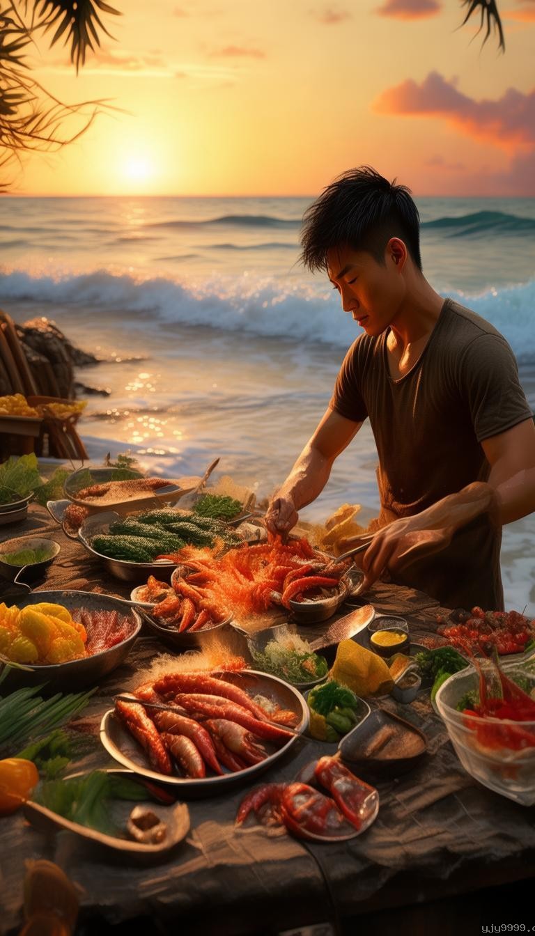 小宇海边生存技能：熟食的制作与重要性